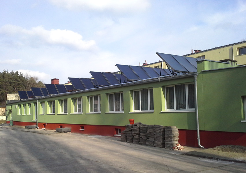 Instalacja solarna w bursie szkolnej